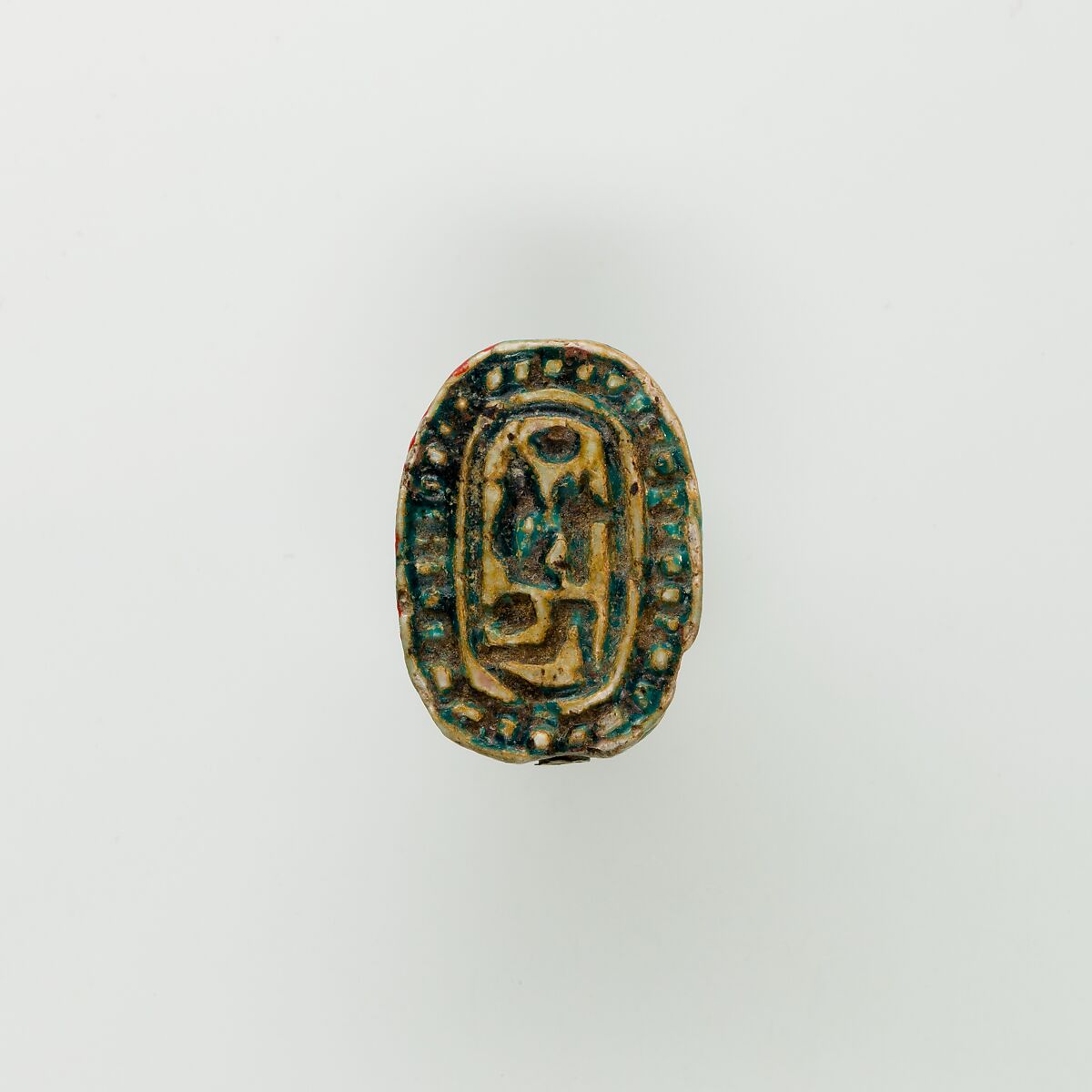 Scarab, Glazed steatite 