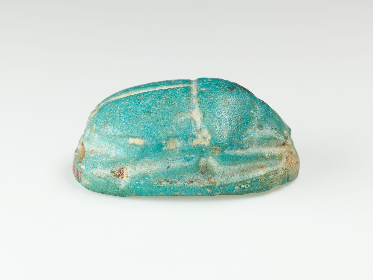 Scarab of Ramesses VII, Faience