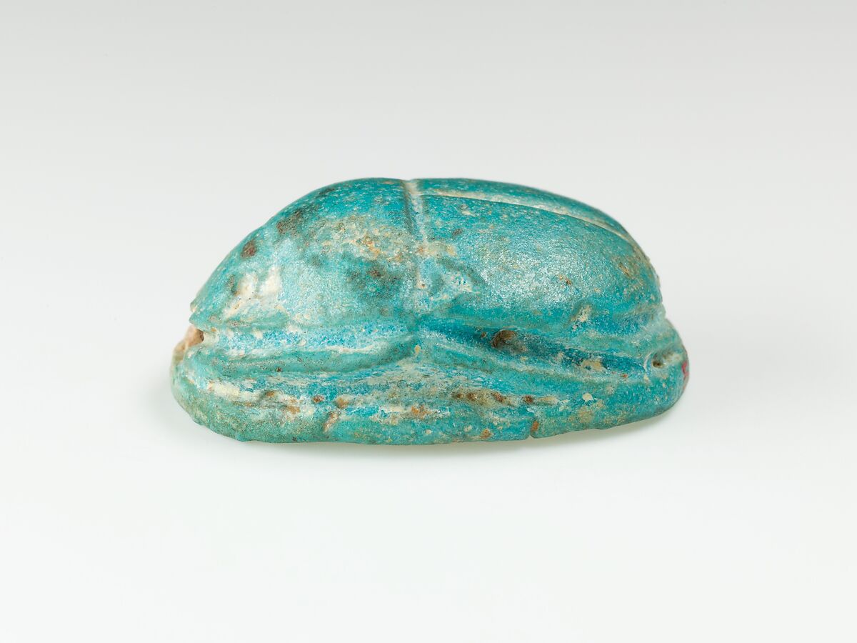 Scarab of Ramesses VII, Faience