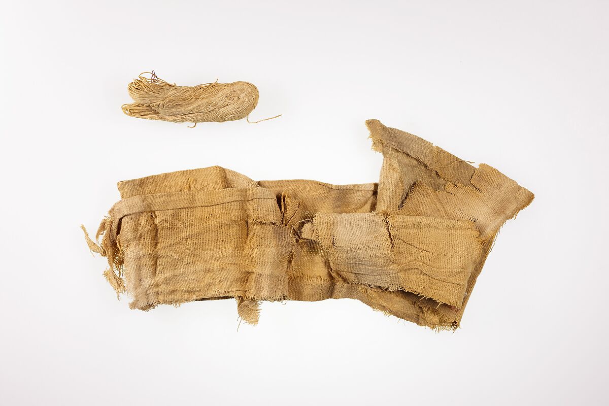 Scribe's Palette and Writing Utensils: Hank of Thread, Plant fiber