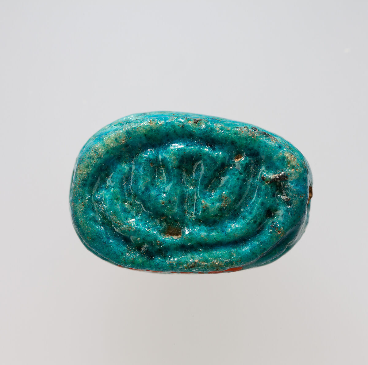Scarab, Blue faience 