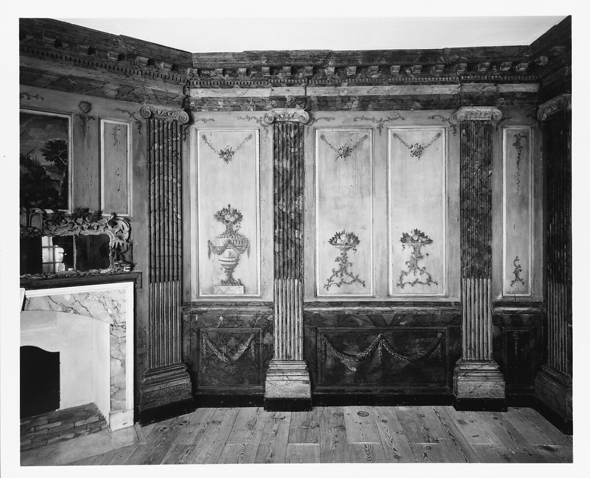 Paneling from the parlor of Marmion, King George County, Virginia, Pine and walnut, American