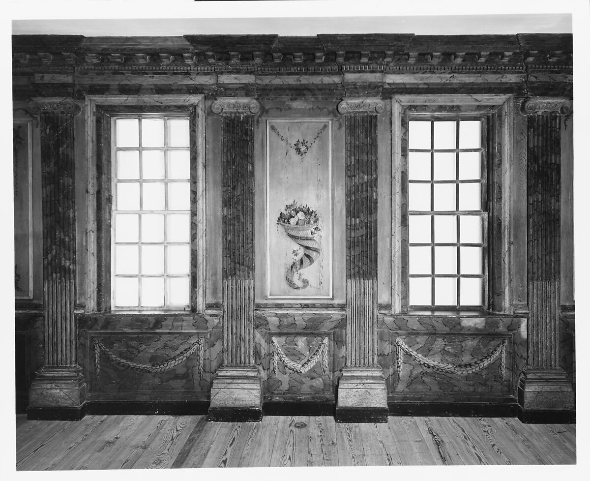 Paneling from the parlor of Marmion, King George County, Virginia, Pine and walnut, American