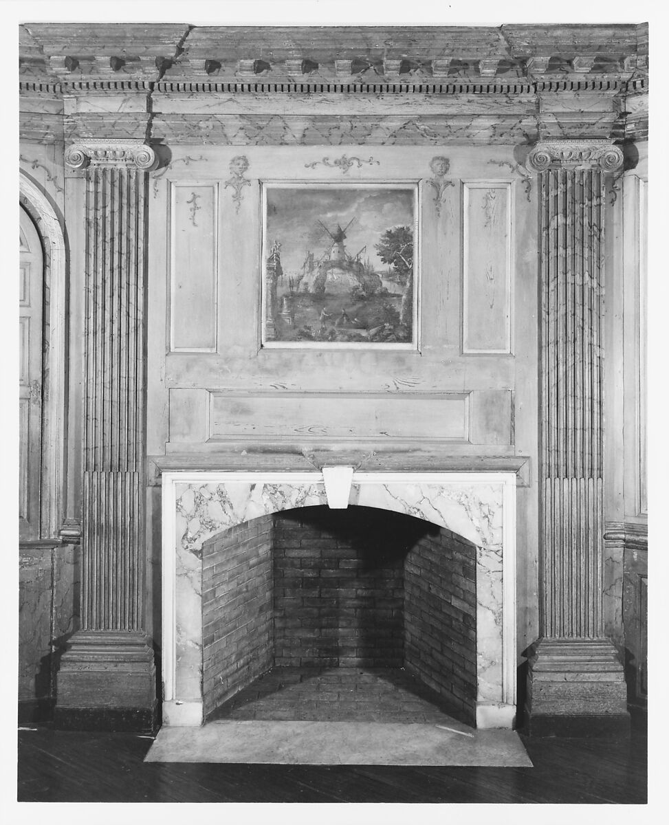 Paneling from the parlor of Marmion, King George County, Virginia, Pine and walnut, American