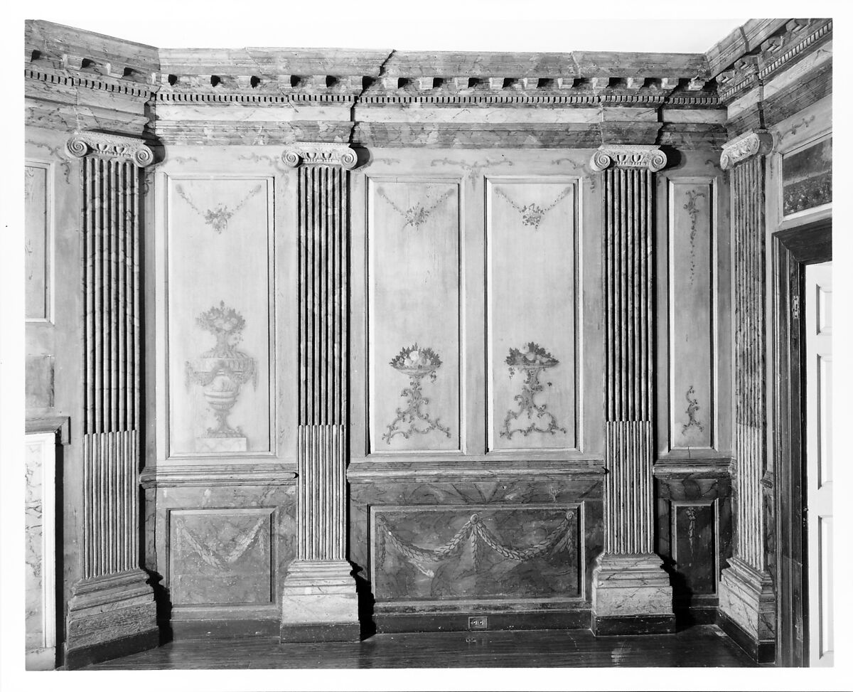 Paneling from the parlor of Marmion, King George County, Virginia, Pine and walnut, American