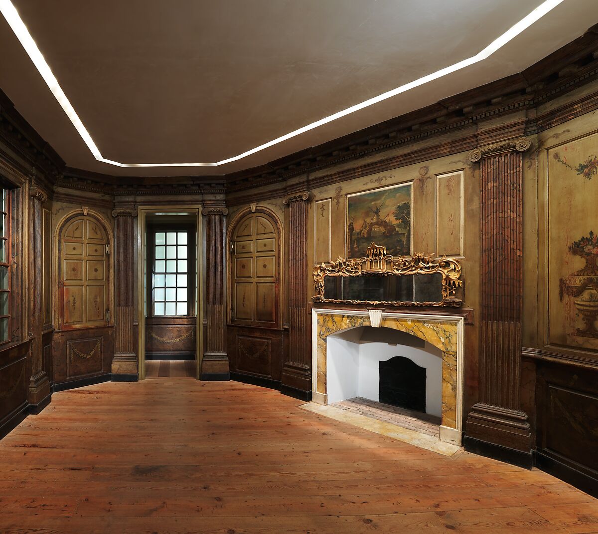 Paneling from the parlor of Marmion, King George County, Virginia, Pine and walnut, American