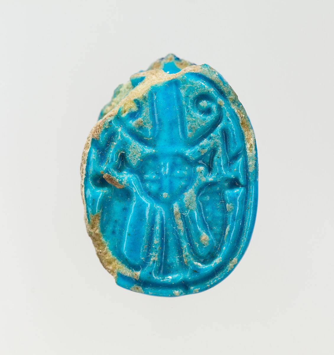 Scarab, Blue faience 