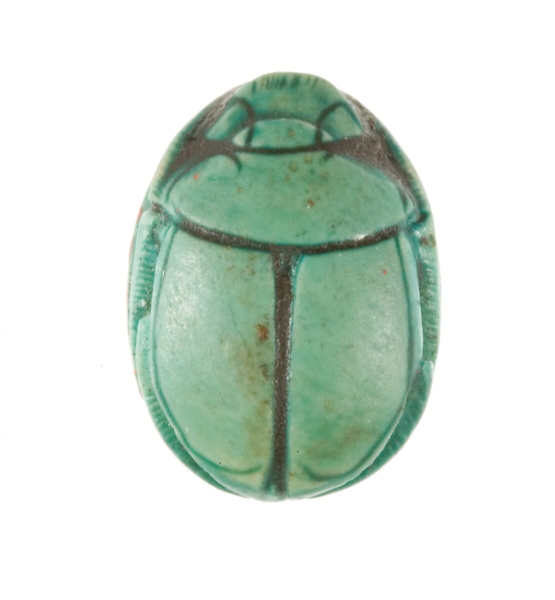 Scarab Inscribed for the God's Wife Hatshepsut, Steatite (glazed)