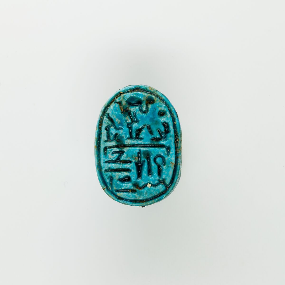 Scarab, Glazed steatite 