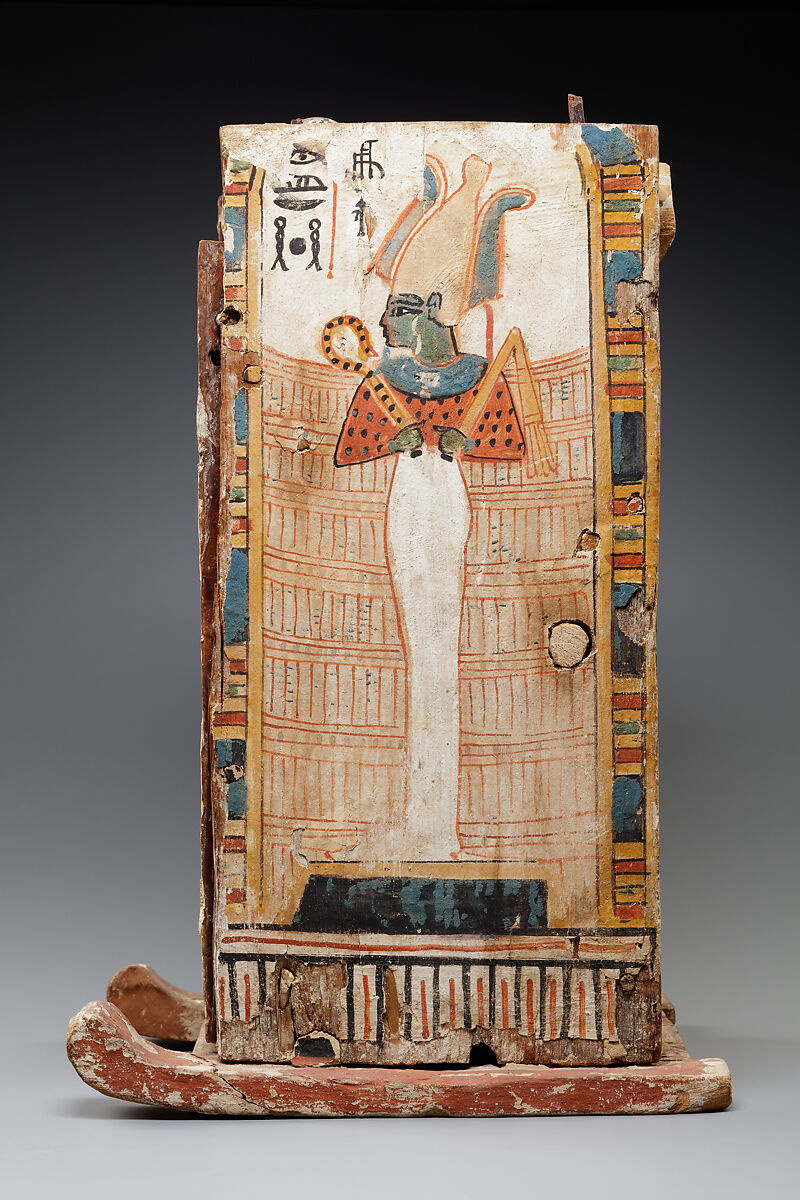 Shabti Box, Wood, gesso, paint