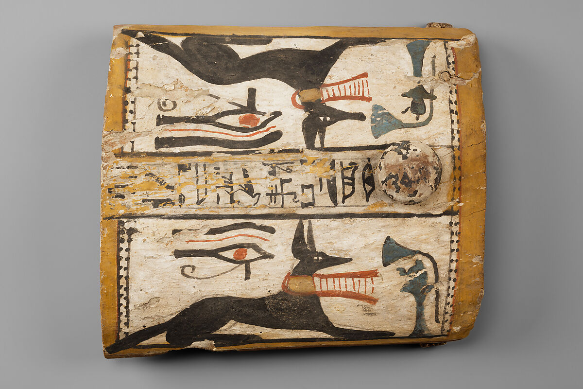 Shabti Box, Wood, gesso, paint