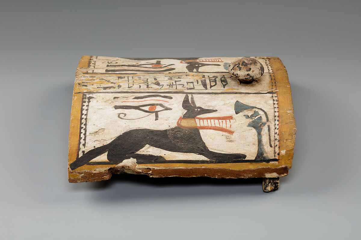Shabti Box, Wood, gesso, paint