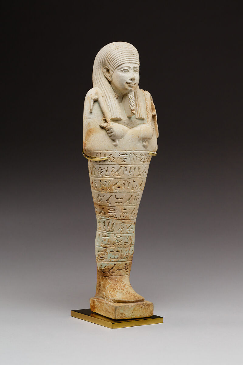 Shabti of Wedjahor, born of Shedet, Faience