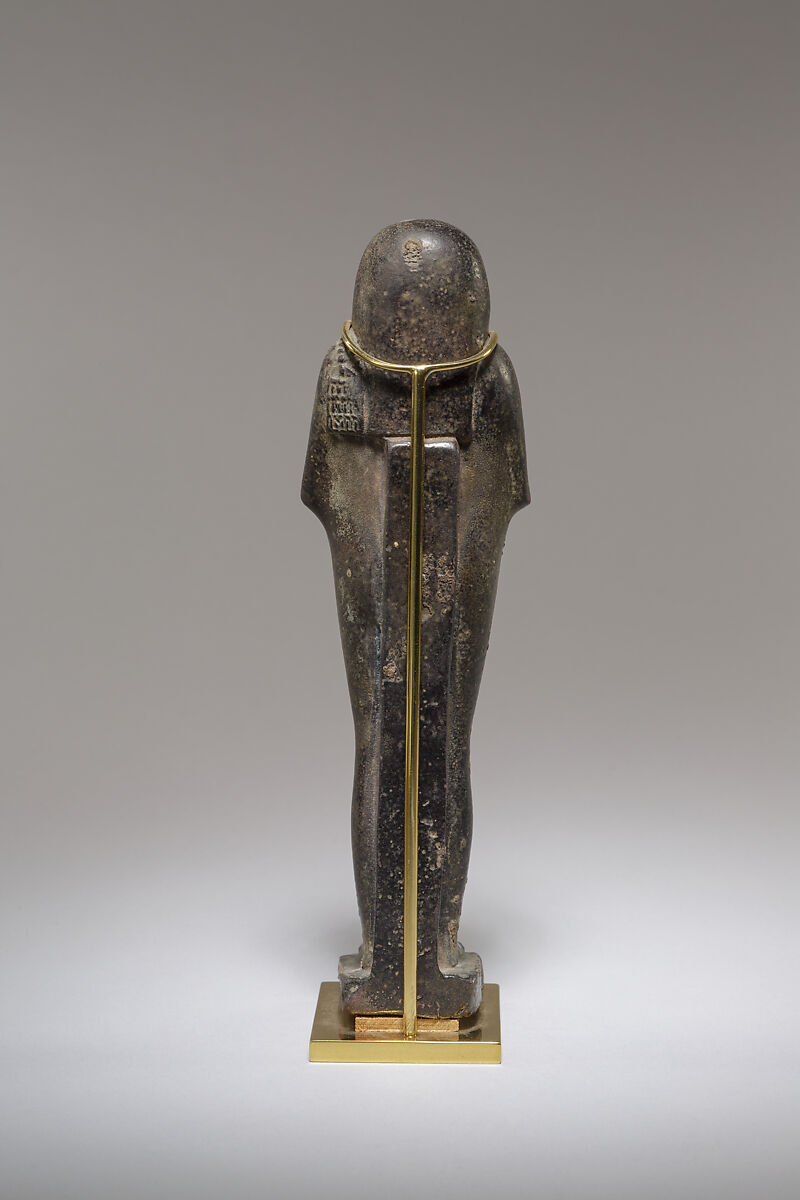 Shabti of Wahibre, whose mother was Tahetret, Faience