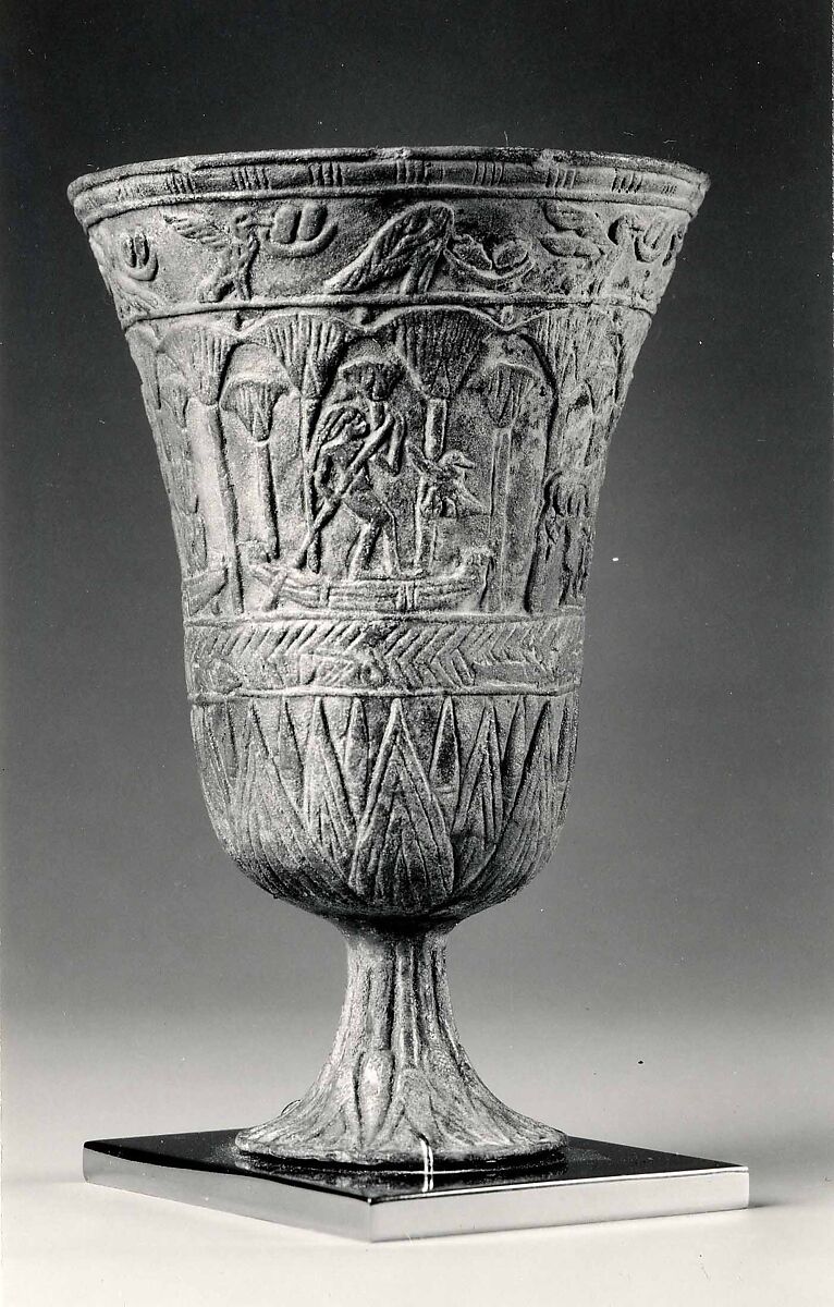 Chalice, Faience