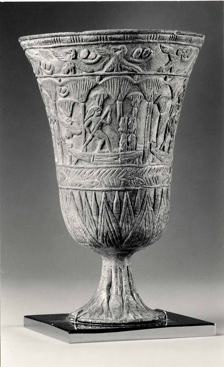 Chalice, Faience