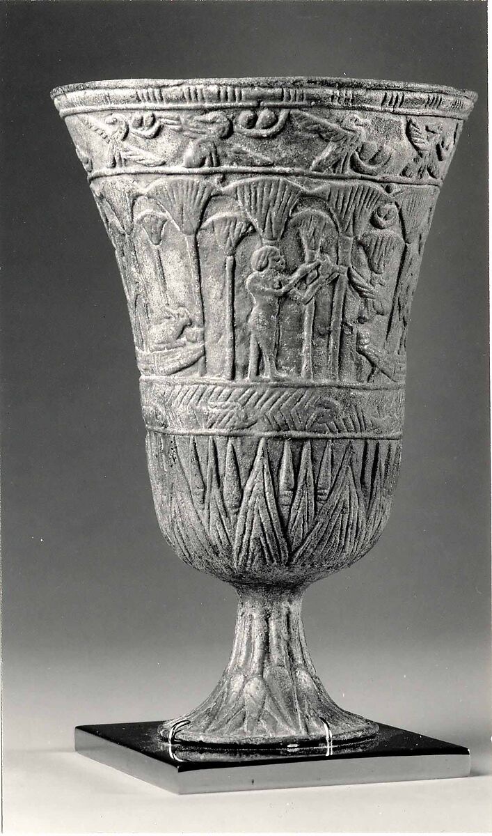 Chalice, Faience