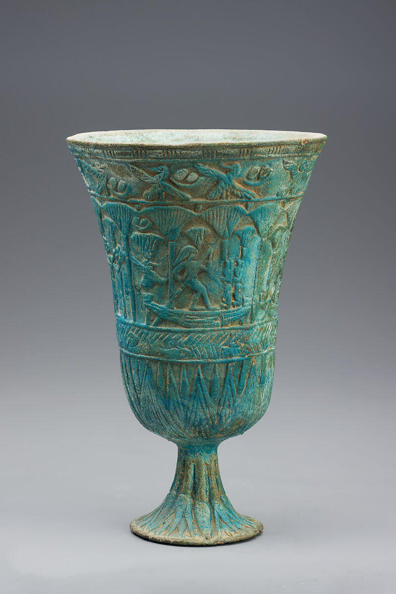 Chalice, Faience