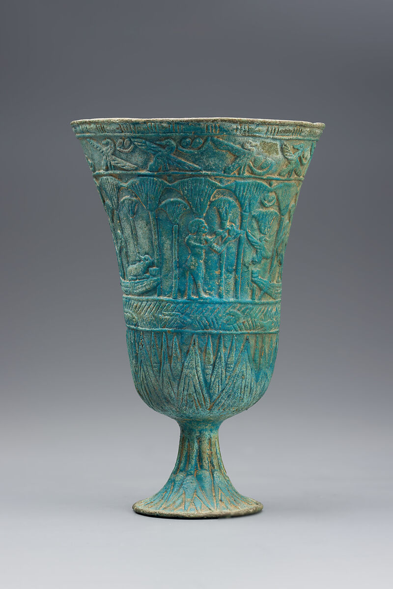 Chalice, Faience