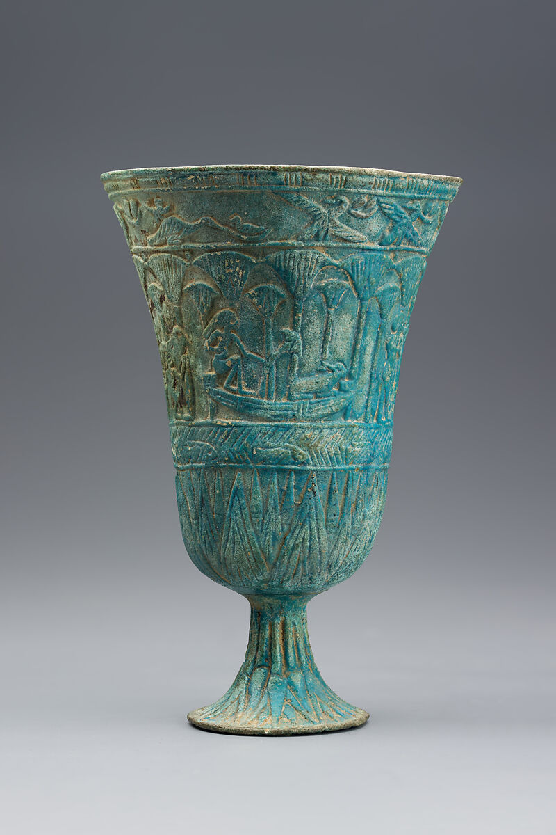 Chalice, Faience