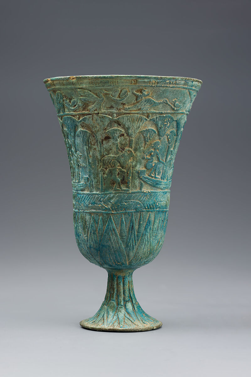 Chalice, Faience