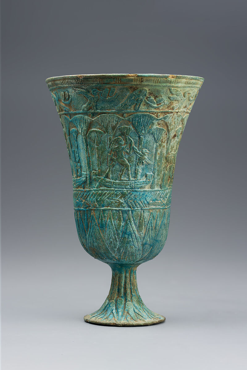 Chalice, Faience