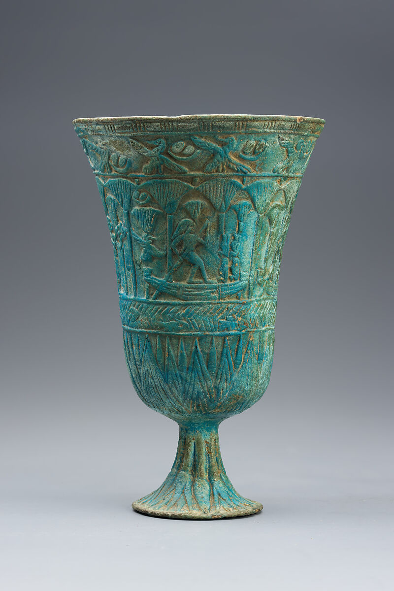 Chalice, Faience