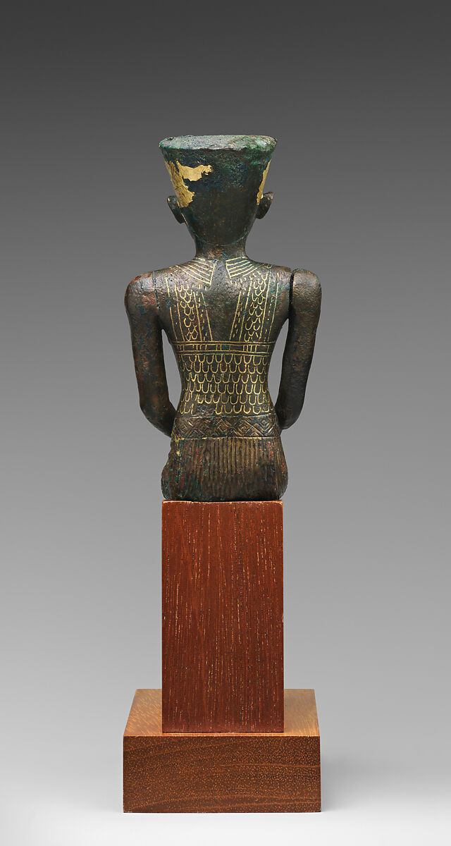 Statuette of Amun, Cupreous alloy, precious metals