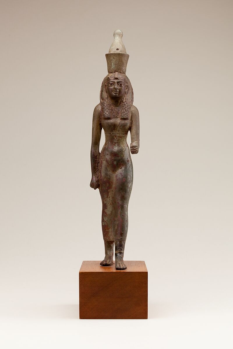 Statuette of Mut or Nekhbet, Cupreous metal 