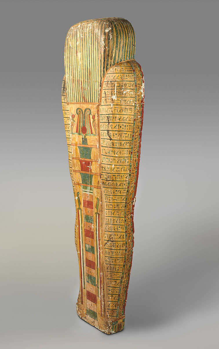 Coffin of Wedjarenes, Wood (tamarisk and sycomore fig), paste, paint
