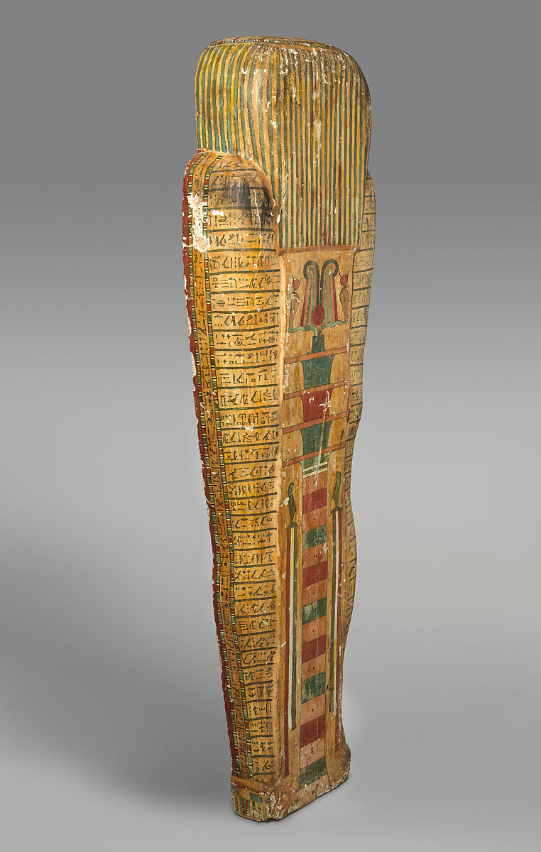 Coffin of Wedjarenes, Wood (tamarisk and sycomore fig), paste, paint