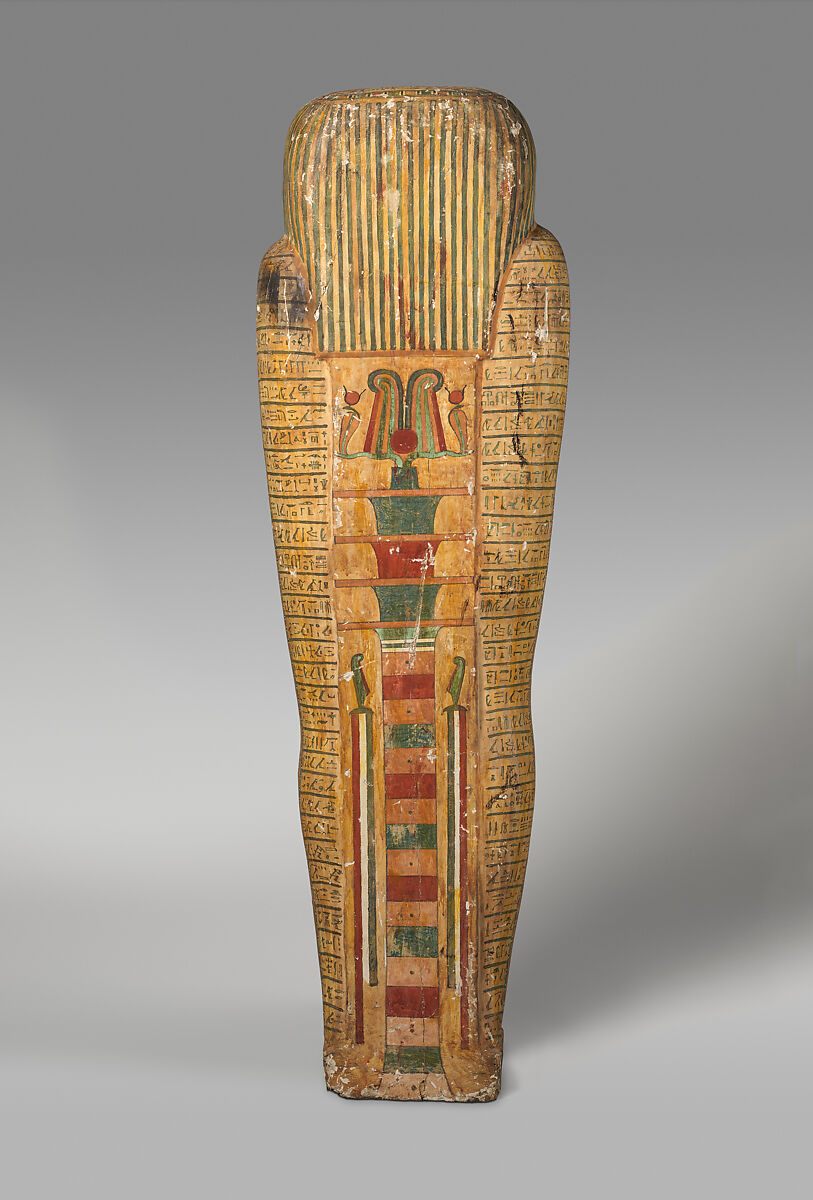 Coffin of Wedjarenes, Wood (tamarisk and sycomore fig), paste, paint