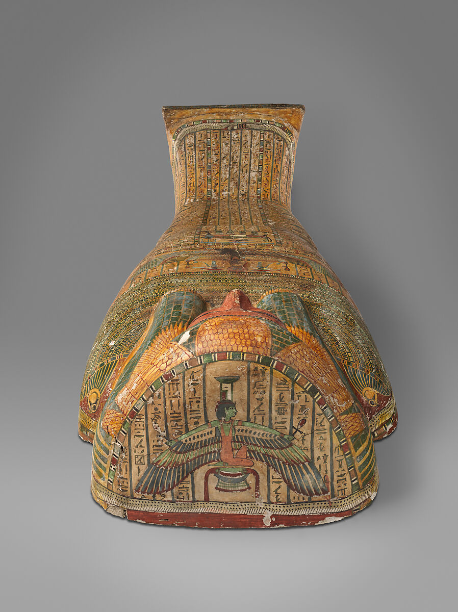 Coffin of Wedjarenes, Wood (tamarisk and sycomore fig), paste, paint