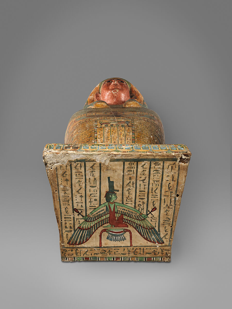 Coffin of Wedjarenes, Wood (tamarisk and sycomore fig), paste, paint