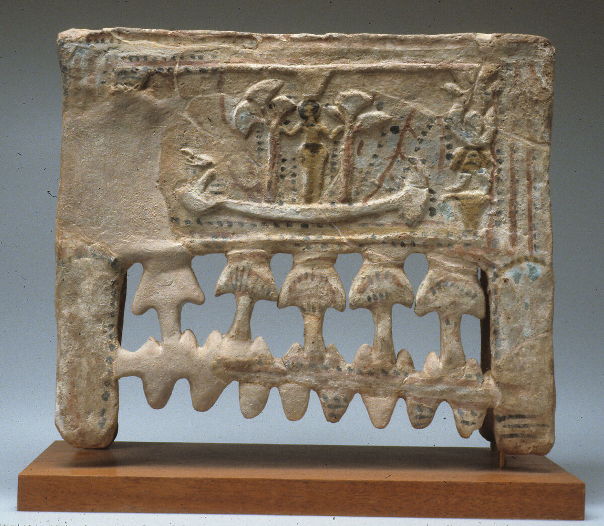 Votive Bed, Pottery, paint