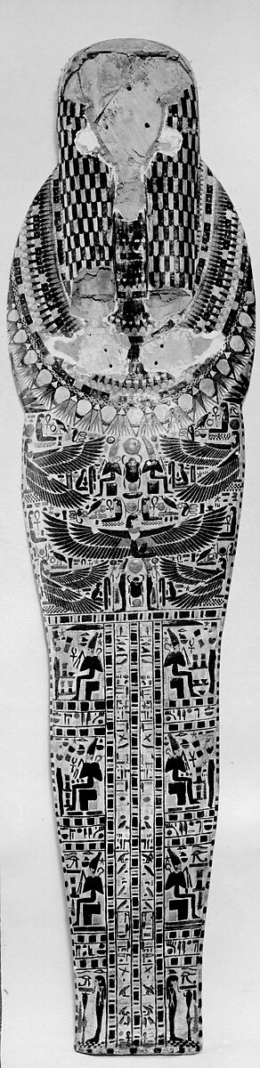 Mummy board of Djedmutesankh, Wood, paste, paint