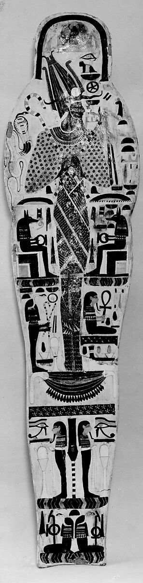 Mummy board of Djedmutesankh, Wood, paste, paint