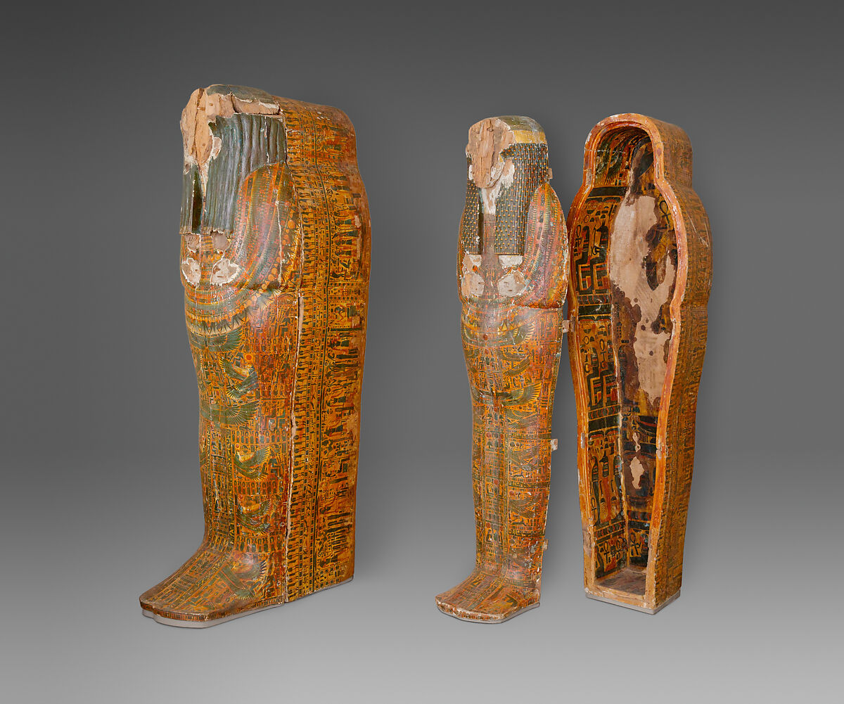 Inner Coffin of Djedmutesankh, Wood, paste, paint
