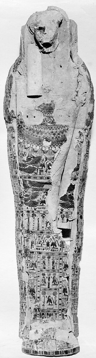 Inner Coffin Box of Gautsoshen, Wood, gesso, paint