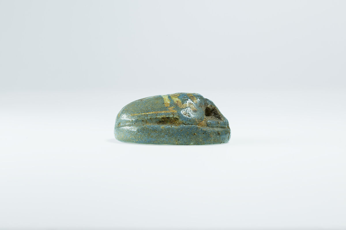 Heart Scarab of Djehutyemheb, Faience