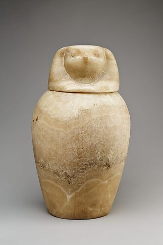 Canopic jar with a falcon-headed lid (Qebehsenuef)