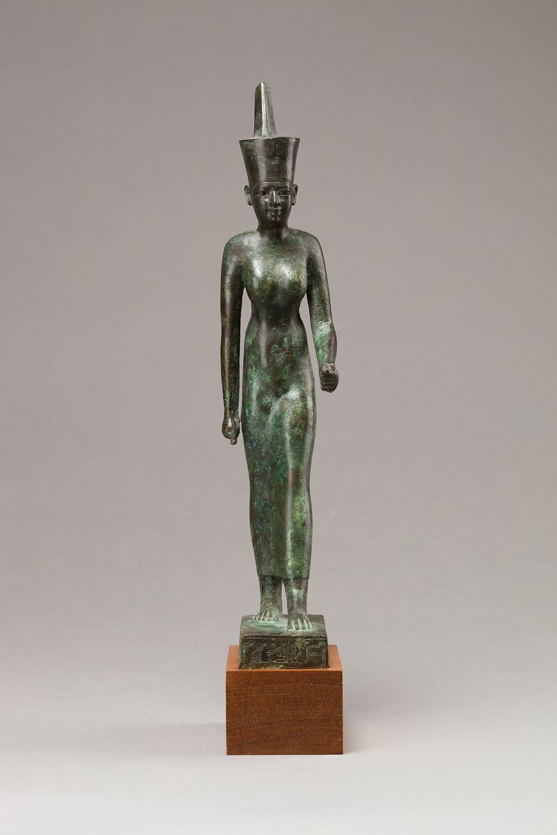 Statuette of the goddess Neit, Cupreous metal