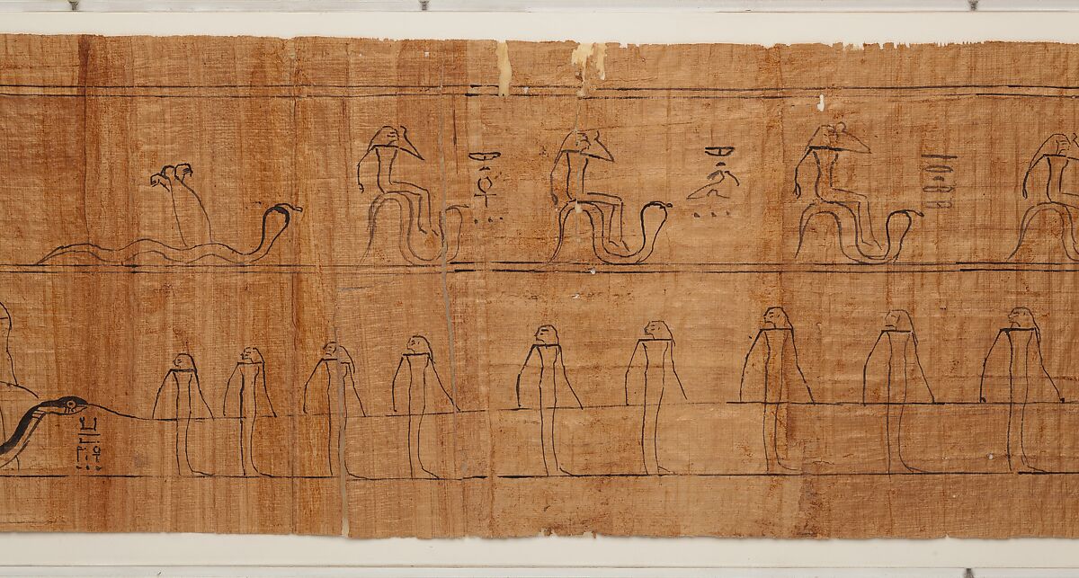 "Amduat" Papyrus of Djedmutesankh, Papyrus, ink