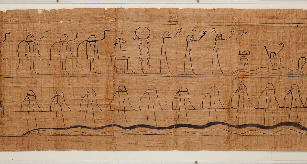 "Amduat" Papyrus of Djedmutesankh, Papyrus, ink