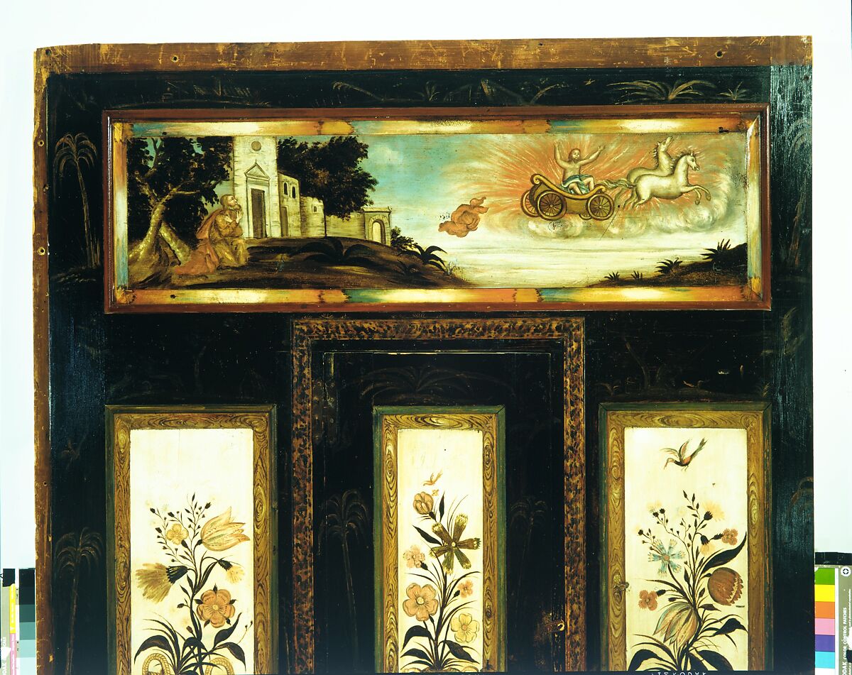 Panels and Door from the Hoagland Farm, Griggstown, New Jersey, Painted pine, American