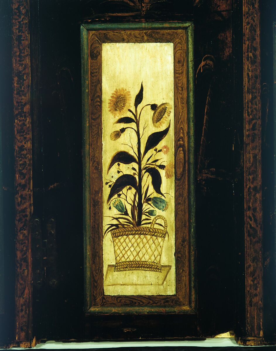 Panels and Door from the Hoagland Farm, Griggstown, New Jersey, Painted pine, American