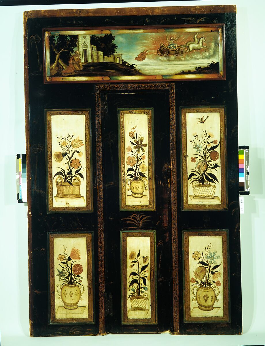 Panels and Door from the Hoagland Farm, Griggstown, New Jersey, Painted pine, American