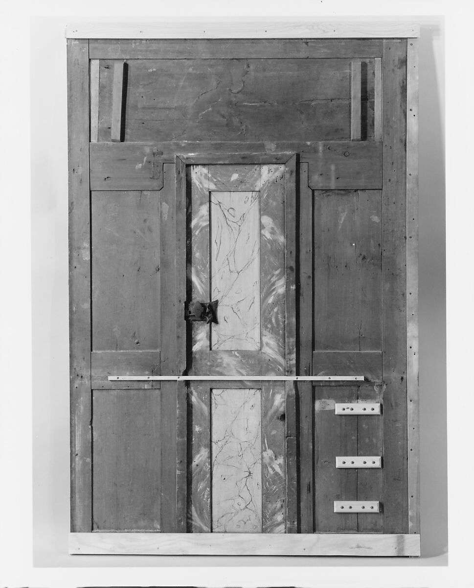 Panels and Door from the Hoagland Farm, Griggstown, New Jersey, Painted pine, American