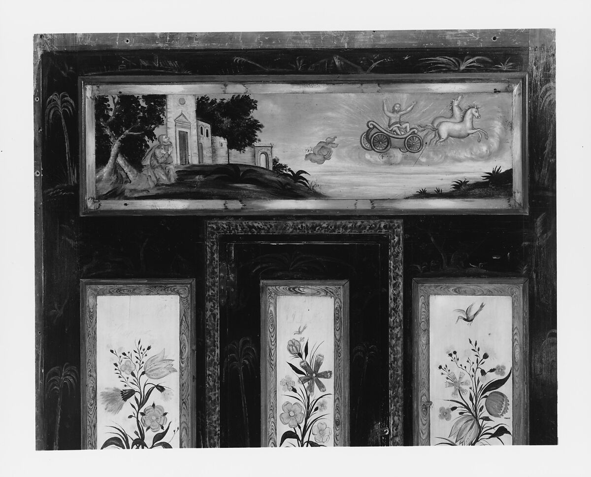 Panels and Door from the Hoagland Farm, Griggstown, New Jersey, Painted pine, American