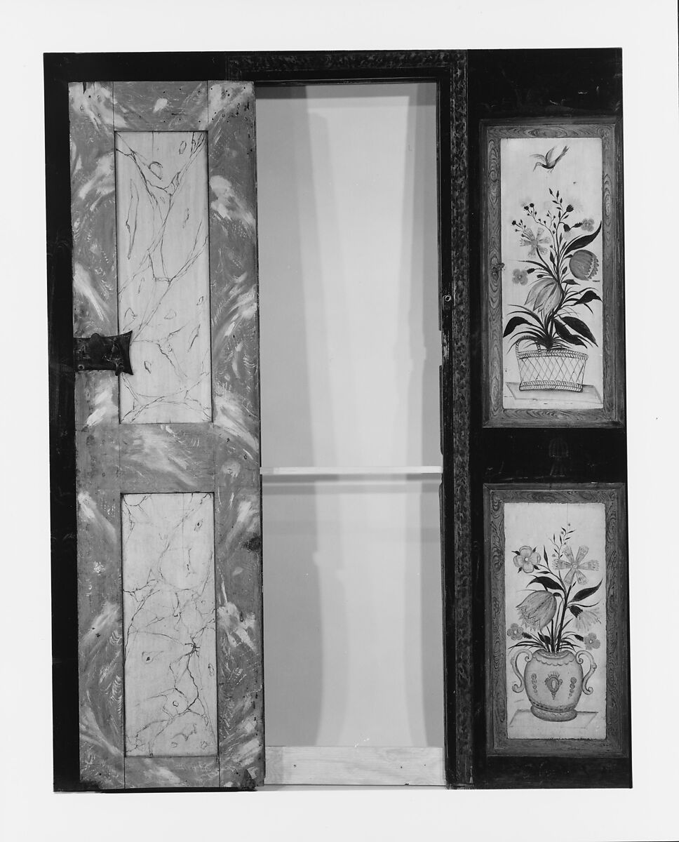 Panels and Door from the Hoagland Farm, Griggstown, New Jersey, Painted pine, American